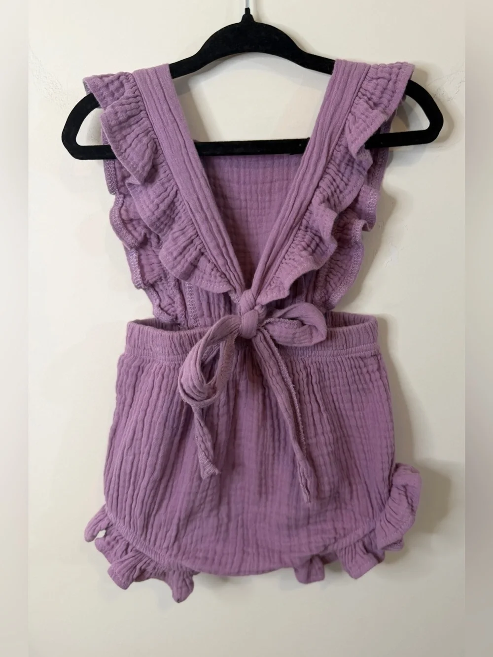 Reverie Threads Sofia Romper Violet Purple Boho 6-12M